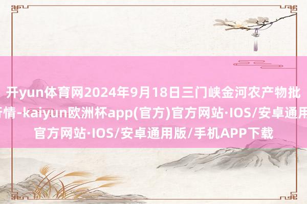 开yun体育网2024年9月18日三门峡金河农产物批发往还中心价钱行情-kaiyun欧洲杯app(官方)官方网站·IOS/安卓通用版/手机APP下载