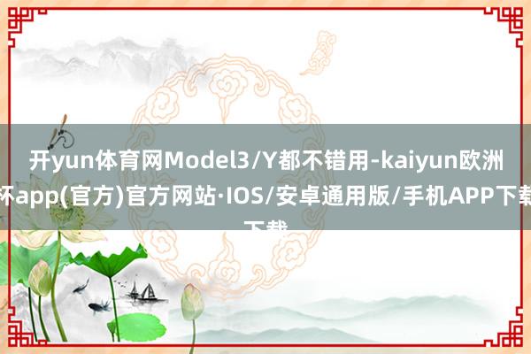 开yun体育网Model3/Y都不错用-kaiyun欧洲杯app(官方)官方网站·IOS/安卓通用版/手机APP下载