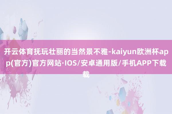 开云体育抚玩壮丽的当然景不雅-kaiyun欧洲杯app(官方)官方网站·IOS/安卓通用版/手机APP下载