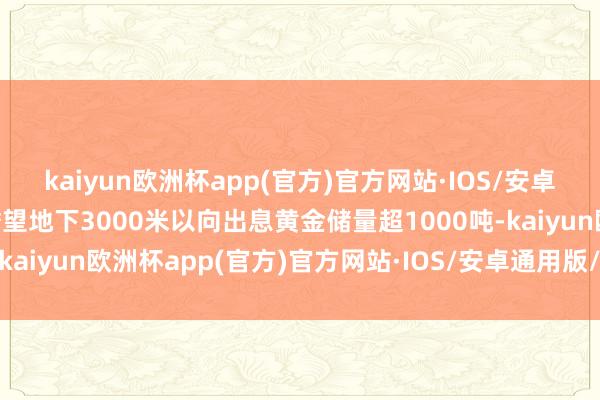 kaiyun欧洲杯app(官方)官方网站·IOS/安卓通用版/手机APP下载瞻望地下3000米以向出息黄金储量超1000吨-kaiyun欧洲杯app(官方)官方网站·IOS/安卓通用版/手机APP下载