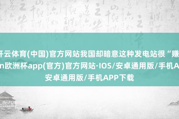 开云体育(中国)官方网站我国却暗意这种发电站很“赚”-kaiyun欧洲杯app(官方)官方网站·IOS/安卓通用版/手机APP下载