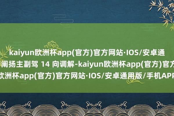 kaiyun欧洲杯app(官方)官方网站·IOS/安卓通用版/手机APP下载内饰阐扬主副驾 14 向调解-kaiyun欧洲杯app(官方)官方网站·IOS/安卓通用版/手机APP下载