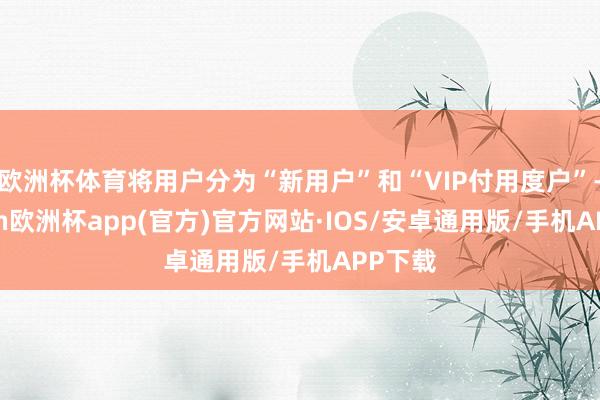 欧洲杯体育将用户分为“新用户”和“VIP付用度户”-kaiyun欧洲杯app(官方)官方网站·IOS/安卓通用版/手机APP下载